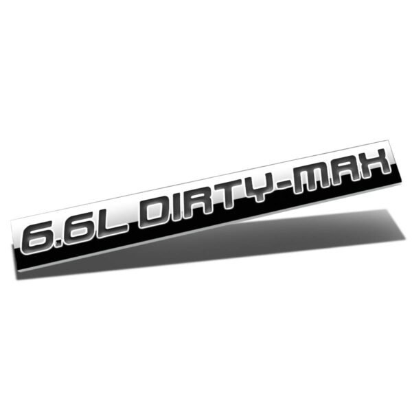 6.6 升 “DIRTY-MAX” 黏貼式車標徽章貼紙 通用型