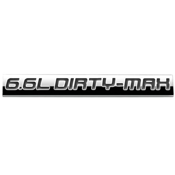 6.6 升 “DIRTY-MAX” 黏貼式車標徽章貼紙 通用型
