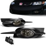 熏黑透鏡霧燈（含開關及線束） 2009 至 2011 年款 本田（Honda）思域（Civic）雙門轎跑車