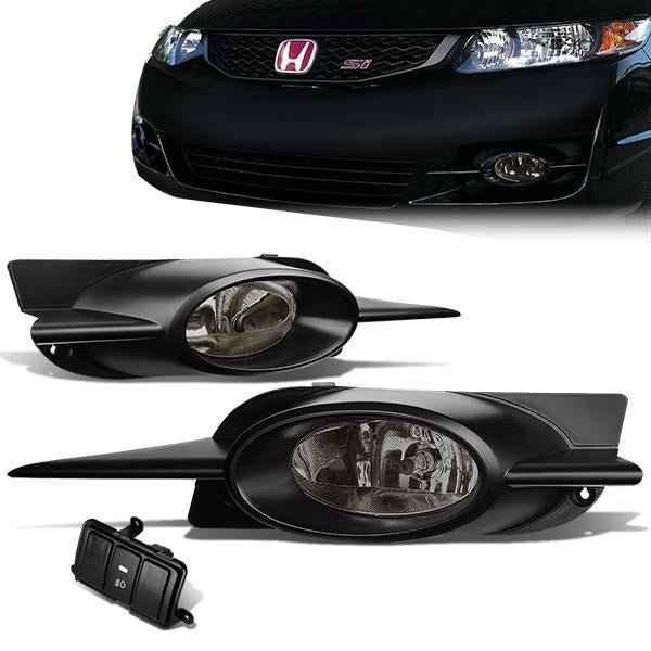 熏黑透鏡霧燈（含開關及線束） 2009 至 2011 年款 本田（Honda）思域（Civic）雙門轎跑車