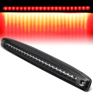 黑色燈殼 LED 條狀後尾門中間尾燈 2003 至 2006 年款 道奇（Dodge）公羊（Ram）2500、3500