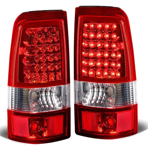 LED 尾燈（紅色） 2003 至 2007 年款 雪佛蘭（Chevy）Silverado、吉姆西（GMC）Sierra 1500、2500、3500 HD