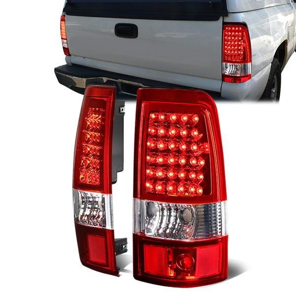 LED 尾燈（紅色） 2003 至 2007 年款 雪佛蘭（Chevy）Silverado、吉姆西（GMC）Sierra 1500、2500、3500 HD