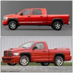 口袋式消光面輪眉 94 至 02 年款 道奇公羊（Dodge）Ram 1500、2500、3500