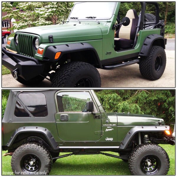 口袋式消光面輪眉 97 至 06 年款 吉普牧馬人（Jeep）Wrangler TJ